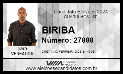 Candidato BIRIBA 2024 - GUARULHOS - Eleições