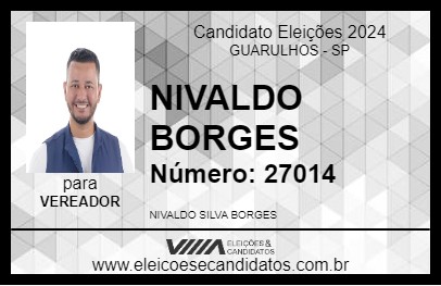 Candidato NIVALDO BORGES 2024 - GUARULHOS - Eleições