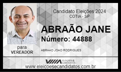 Candidato ABRAÃO JANE 2024 - COTIA - Eleições