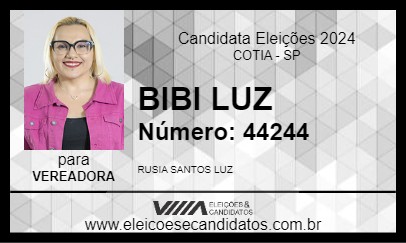 Candidato BIBI LUZ 2024 - COTIA - Eleições