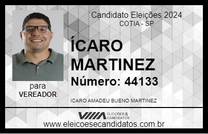 Candidato ÍCARO MARTINEZ 2024 - COTIA - Eleições