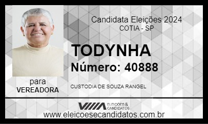 Candidato TODYNHA 2024 - COTIA - Eleições