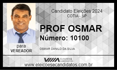 Candidato PROF OSMAR 2024 - COTIA - Eleições