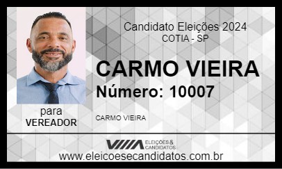 Candidato CARMO VIEIRA 2024 - COTIA - Eleições