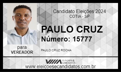 Candidato PAULO CRUZ 2024 - COTIA - Eleições