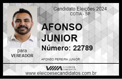 Candidato AFONSO JUNIOR 2024 - COTIA - Eleições