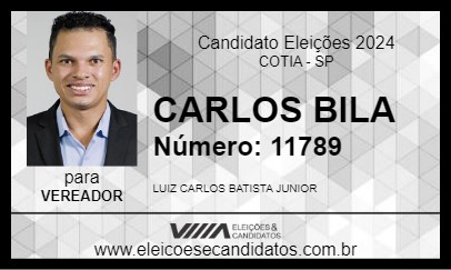 Candidato CARLOS BILA 2024 - COTIA - Eleições