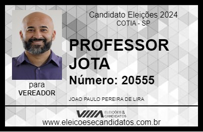 Candidato PROFESSOR JOTA 2024 - COTIA - Eleições