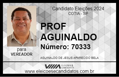 Candidato PROF AGUINALDO 2024 - COTIA - Eleições