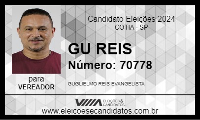 Candidato GU REIS 2024 - COTIA - Eleições