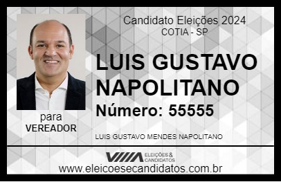 Candidato LUIS GUSTAVO NAPOLITANO 2024 - COTIA - Eleições