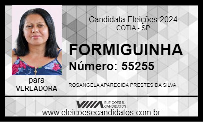 Candidato FORMIGUINHA 2024 - COTIA - Eleições