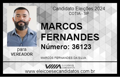 Candidato MARCOS FERNANDES 2024 - COTIA - Eleições