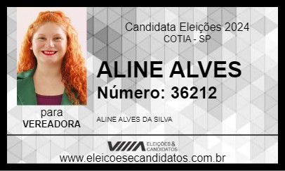 Candidato ALINE ALVES 2024 - COTIA - Eleições