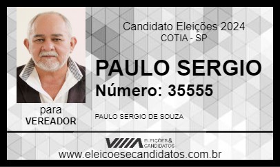 Candidato PAULO SERGIO 2024 - COTIA - Eleições