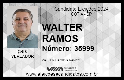 Candidato WALTER RAMOS 2024 - COTIA - Eleições