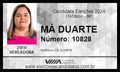 Candidato MÁ DUARTE 2024 - ITATINGA - Eleições