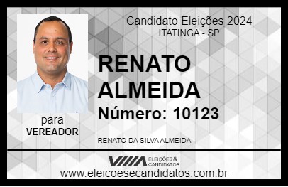 Candidato RENATO ALMEIDA 2024 - ITATINGA - Eleições