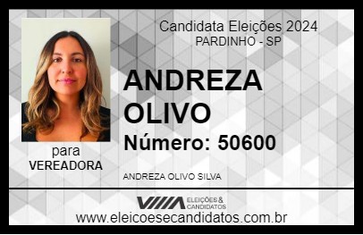 Candidato ANDREZA OLIVO 2024 - PARDINHO - Eleições