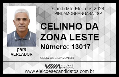 Candidato CELINHO DA ZONA LESTE 2024 - PINDAMONHANGABA - Eleições