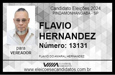 Candidato FLAVIO HERNANDEZ 2024 - PINDAMONHANGABA - Eleições