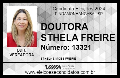 Candidato DOUTORA STHELA FREIRE 2024 - PINDAMONHANGABA - Eleições