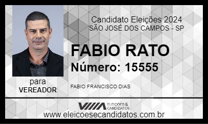 Candidato FABIO RATO 2024 - SÃO JOSÉ DOS CAMPOS - Eleições