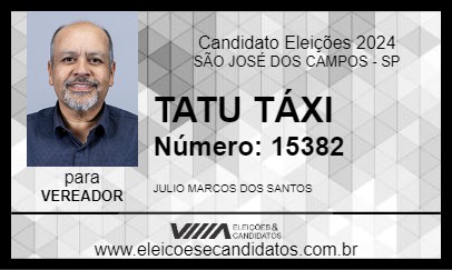 Candidato TATU TÁXI 2024 - SÃO JOSÉ DOS CAMPOS - Eleições