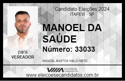 Candidato MANOEL 2024 - ITAPEVI - Eleições