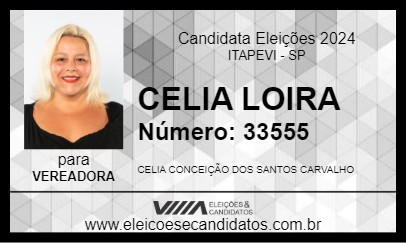 Candidato CELIA LOIRA 2024 - ITAPEVI - Eleições