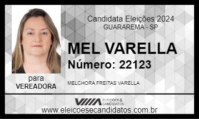 Candidato MEL VARELLA 2024 - GUARAREMA - Eleições