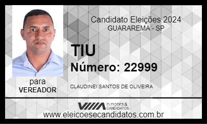 Candidato TIU 2024 - GUARAREMA - Eleições