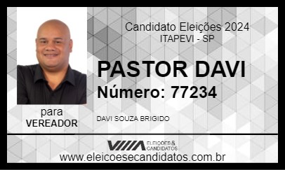 Candidato PASTOR DAVI 2024 - ITAPEVI - Eleições