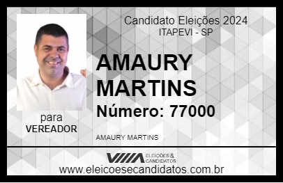 Candidato AMAURY MARTINS 2024 - ITAPEVI - Eleições