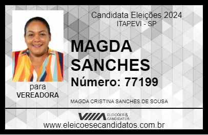 Candidato MAGDA SANCHES 2024 - ITAPEVI - Eleições