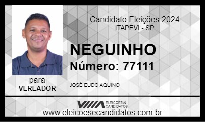 Candidato NEGUINHO 2024 - ITAPEVI - Eleições