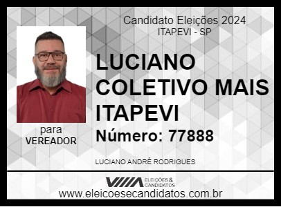 Candidato LUCIANO 30 HORAS 2024 - ITAPEVI - Eleições