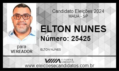 Candidato ELTON NUNES 2024 - MAUÁ - Eleições