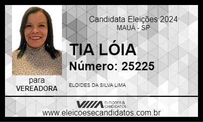 Candidato TIA LÓIA 2024 - MAUÁ - Eleições