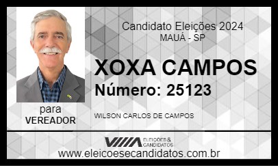 Candidato XOXA CAMPOS 2024 - MAUÁ - Eleições