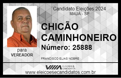 Candidato CHICÃO CAMINHONEIRO 2024 - MAUÁ - Eleições