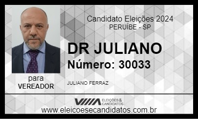 Candidato DR JULIANO 2024 - PERUÍBE - Eleições