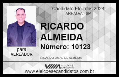 Candidato RICARDO ALMEIDA 2024 - AREALVA - Eleições