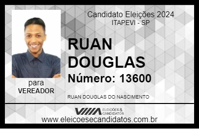 Candidato RUAN DOUGLAS 2024 - ITAPEVI - Eleições