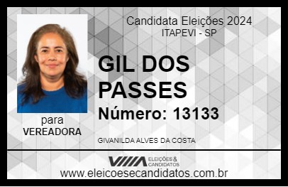 Candidato GIL DOS PASSES 2024 - ITAPEVI - Eleições