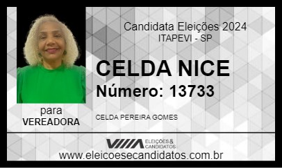 Candidato CELDA NICE 2024 - ITAPEVI - Eleições