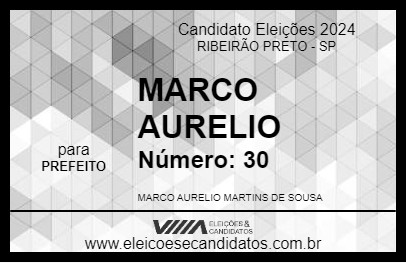 Candidato MARCO AURELIO 2024 - RIBEIRÃO PRETO - Eleições