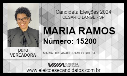 Candidato MARIA RAMOS 2024 - CESÁRIO LANGE - Eleições