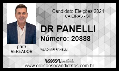 Candidato DR PANELLI 2024 - CAIEIRAS - Eleições