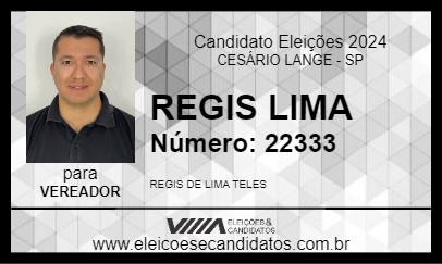 Candidato REGIS LIMA 2024 - CESÁRIO LANGE - Eleições